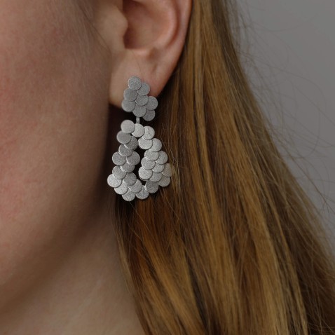 Sterling Silver 925 Earring | Scales
