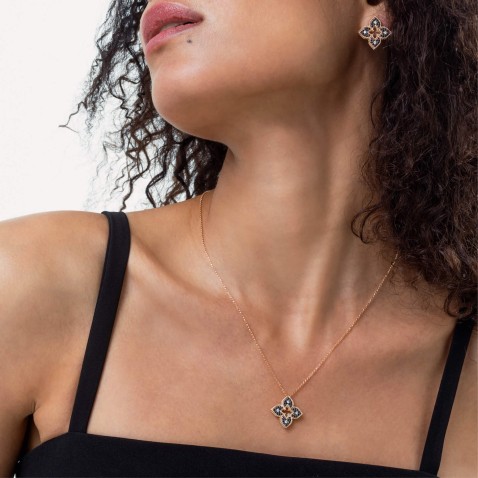 Venetian Princess | Colar com Diamantes Negros e Brancos