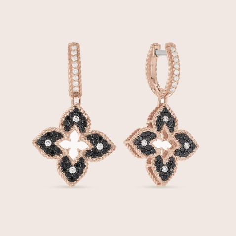 Venetian Princess | Brincos com Diamantes Negros e Brancos