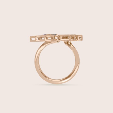 Anel Ouro Rosa 18k Diamantes | Venetian Princess