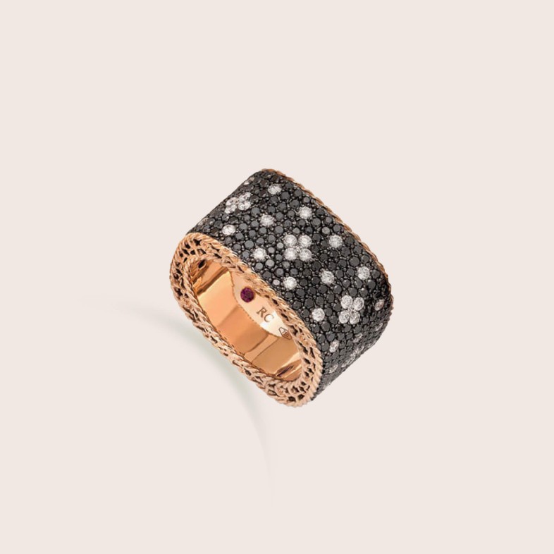 Venetian Princess | Aliana com Diamantes Negros e Brancos