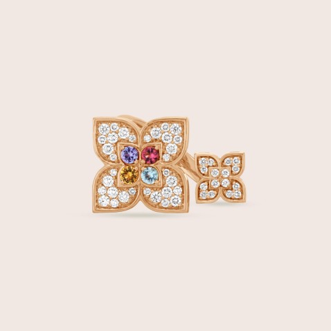 Anel Ouro Rosa 18k Diamantes | Venetian Princess