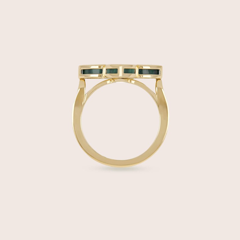 Venetian Princess | Anel com Malaquite