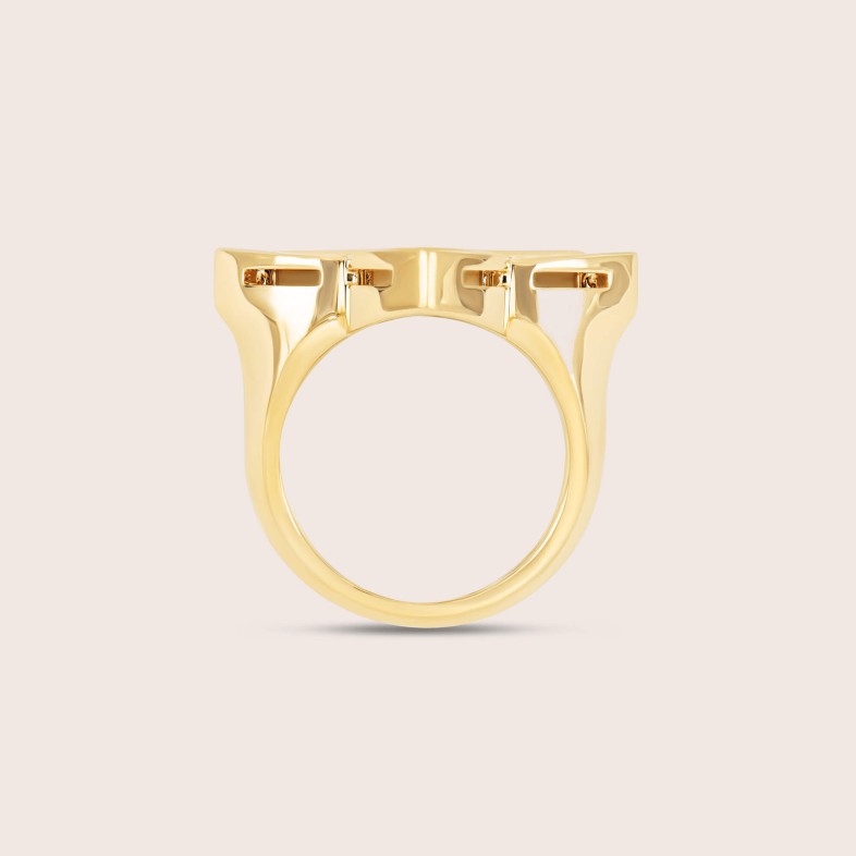 Anel Ouro18k diamantes, Madre Prola | Venetian Princess