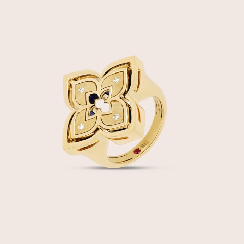 Anel Ouro18k diamantes, Madre Prola | Venetian Princess