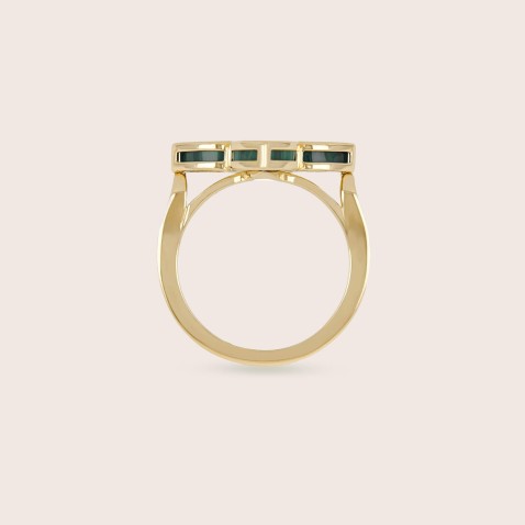 Venetian Princess | Anel com Malaquite