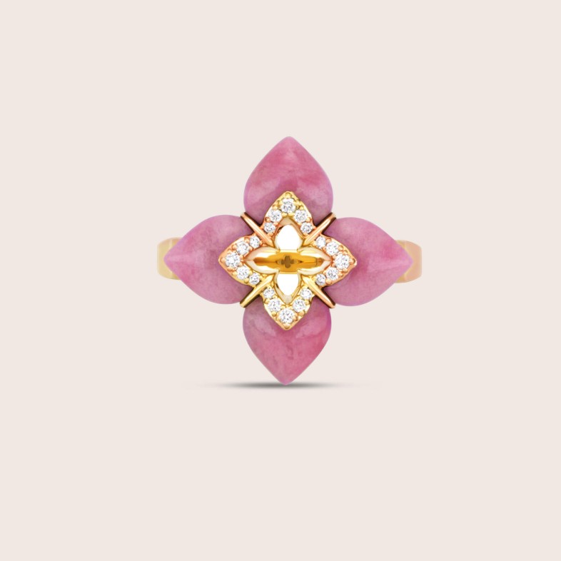 Anel Ouro 18k Diamantes, Opala | Venetian Princess