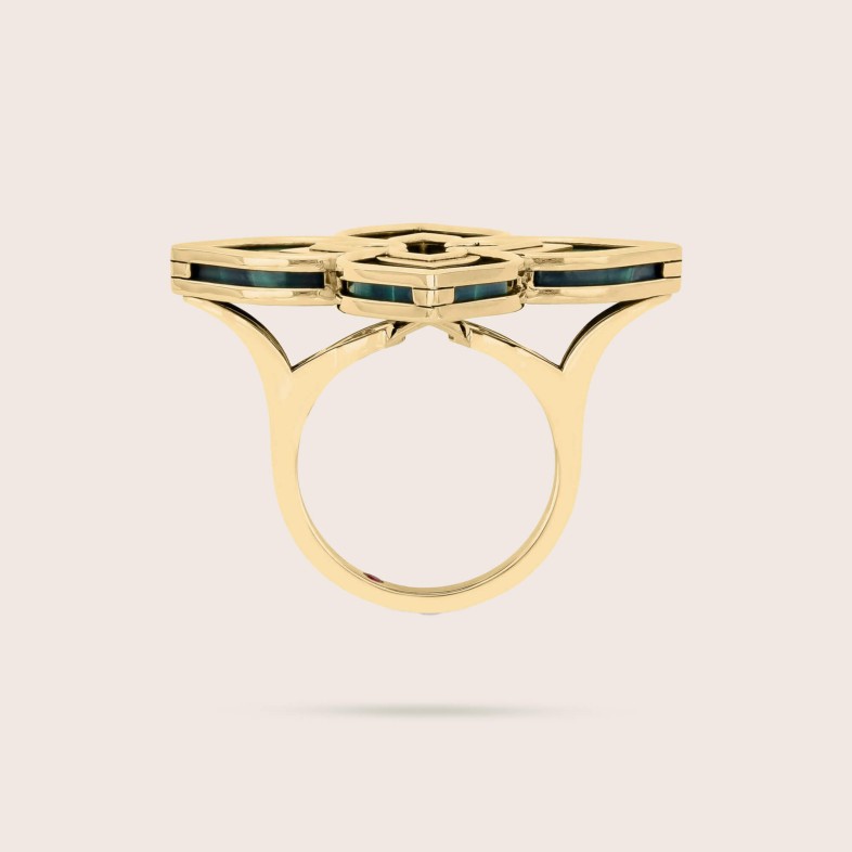 Venetian Princess | Anel com Malaquite