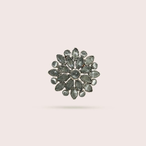 Silver and 19.2K Gold Brooch | Minas Novas