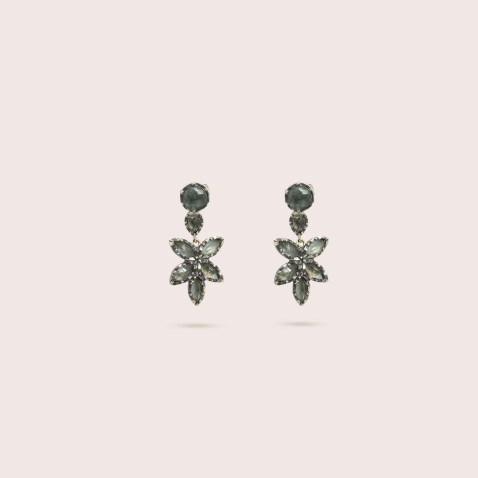Brincos pendentes Prata e Ouro 19,2K | Minas Novas