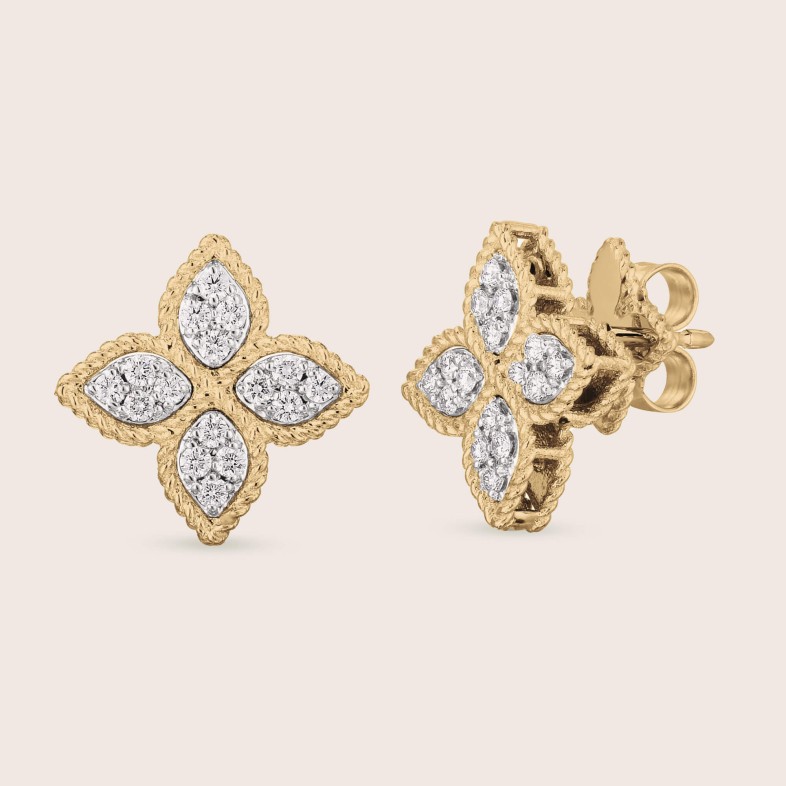 Princess Flower | Brincos com Diamantes