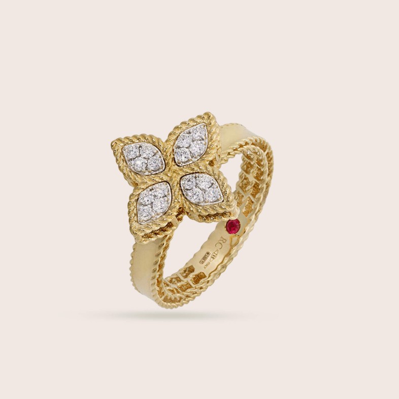 Princess Flower | Anel com Diamantes