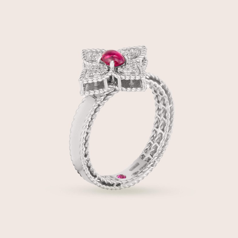 Princess Flower | Rubi and Diamond Ring