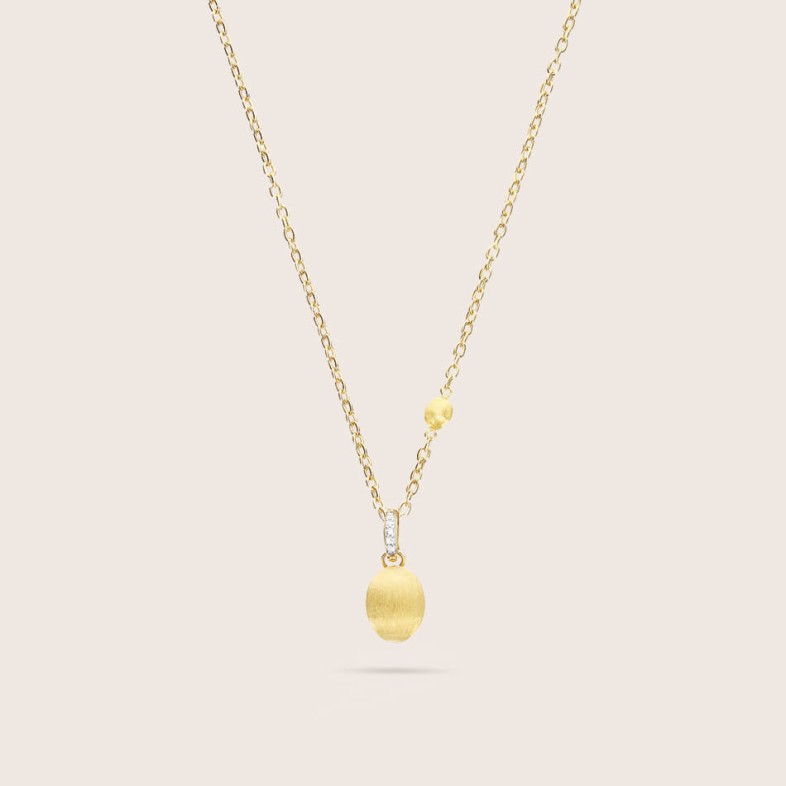 "Boules" Pendant in Gold and Diamonds