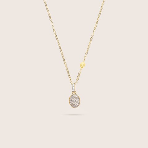 Pendente "Boules" Ouro e Diamantes Pav