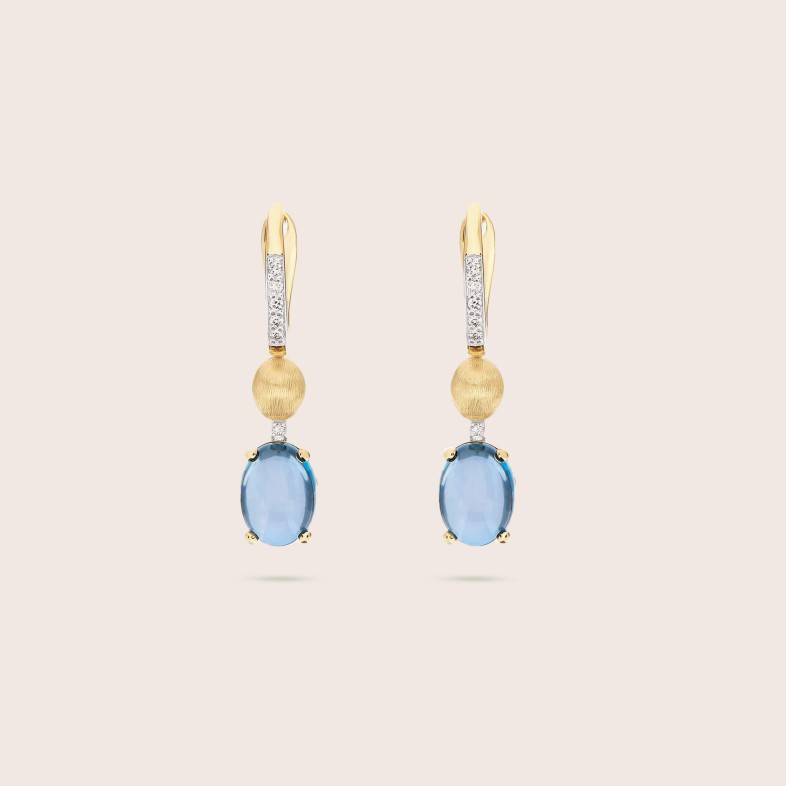 Dancing in the Rain AZURE | Brincos Diamantes e Topzios Azuis