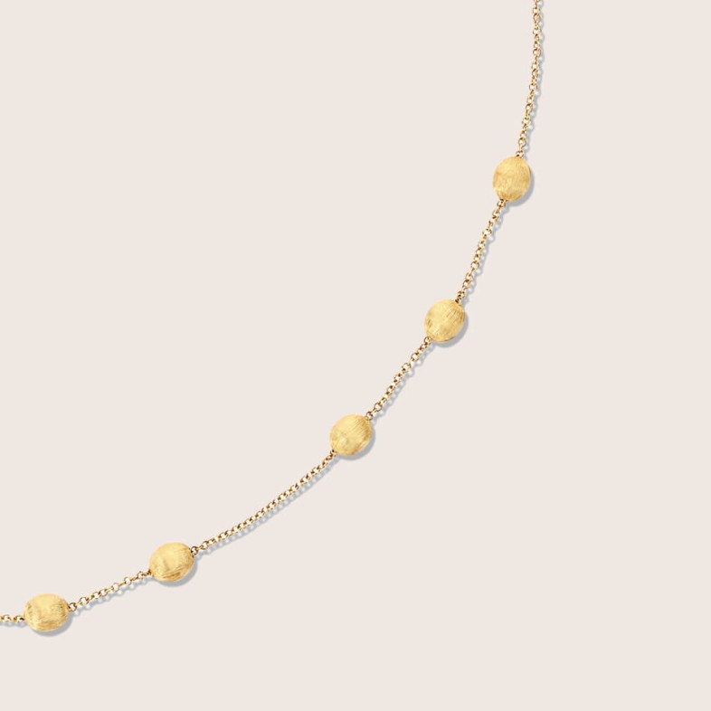 Soffio Gold Boules Collar Necklace