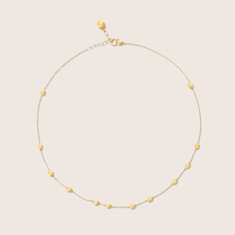Soffio Gold Boules Collar Necklace