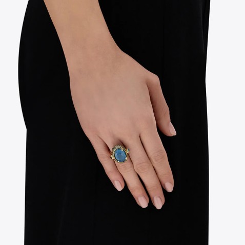 Anel em Ouro com Pedras Preciosas | Reverse