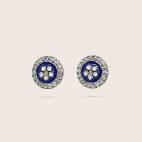 Enamel Stud Earrings | Rosas Portuguesas