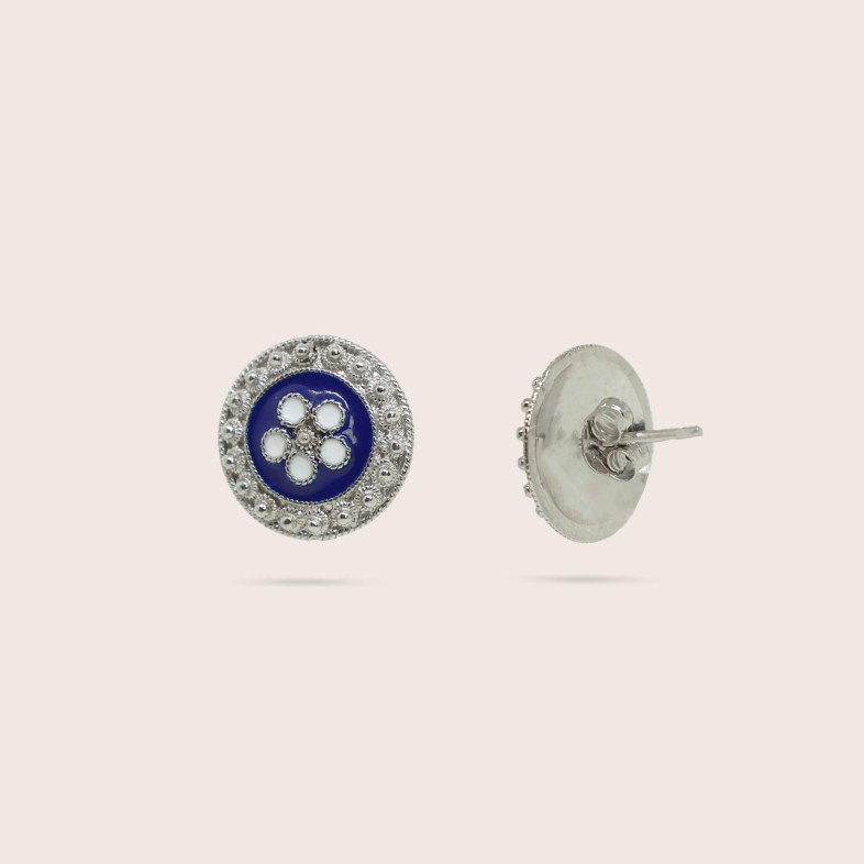 Enamel Stud Earrings | Rosas Portuguesas