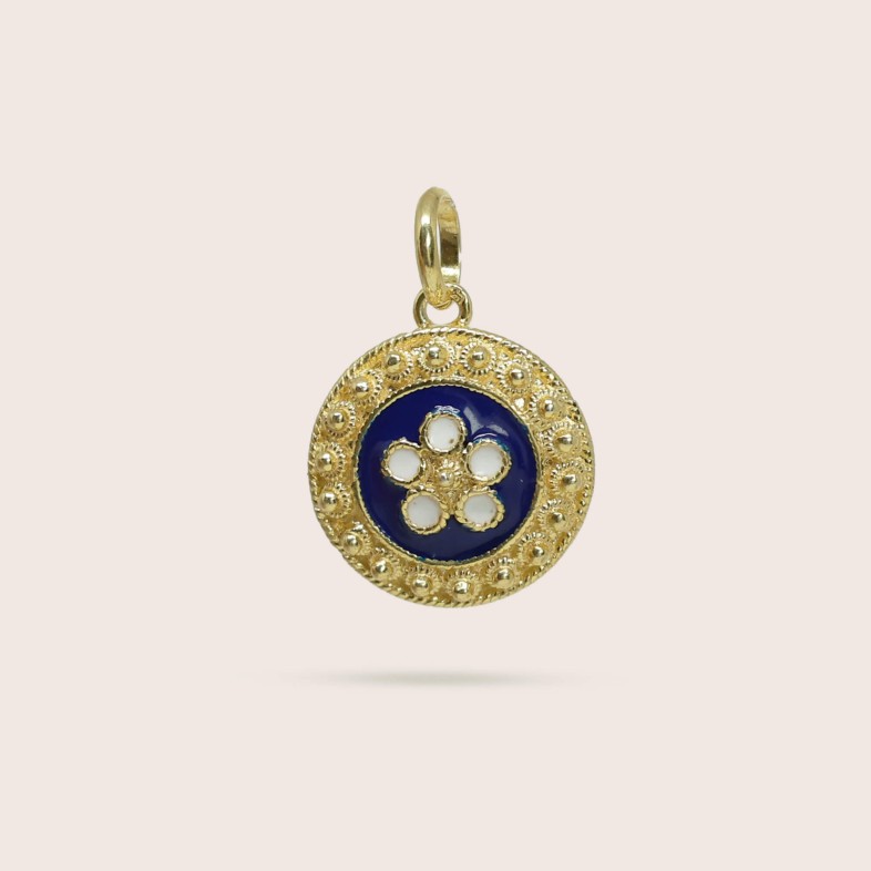 Caramujo gold-plated sterling silver Pendent | Rosas Portuguesas