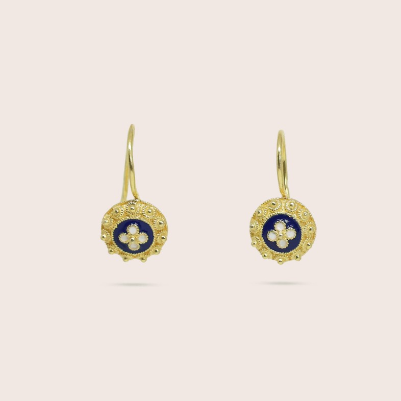 Gold Plated Sterling Silver Earrings | Rosas Portuguesas