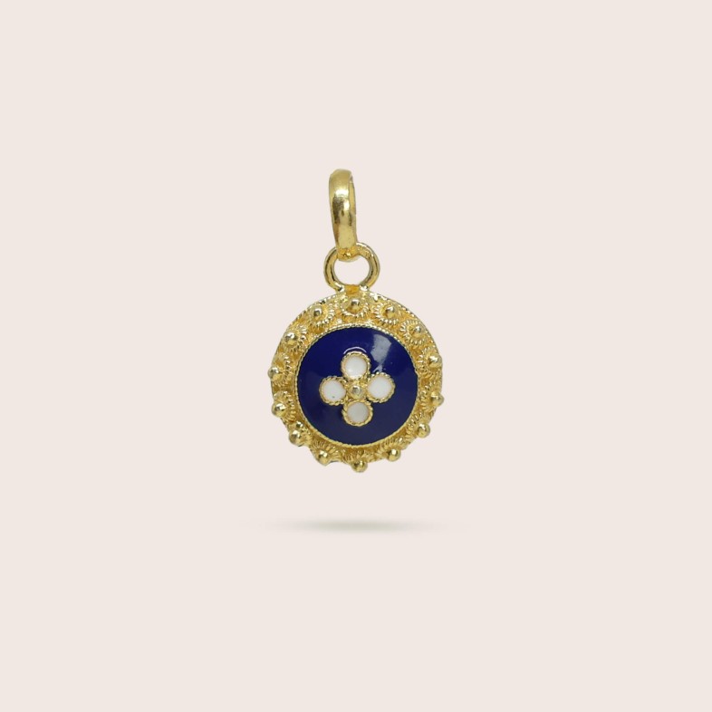 Caramujo gold-plated sterling silver Pendent  | Rosas Portuguesas