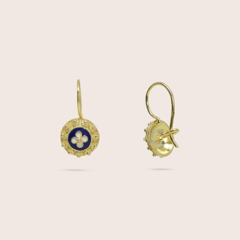 Gold Plated Sterling Silver Earrings | Rosas Portuguesas