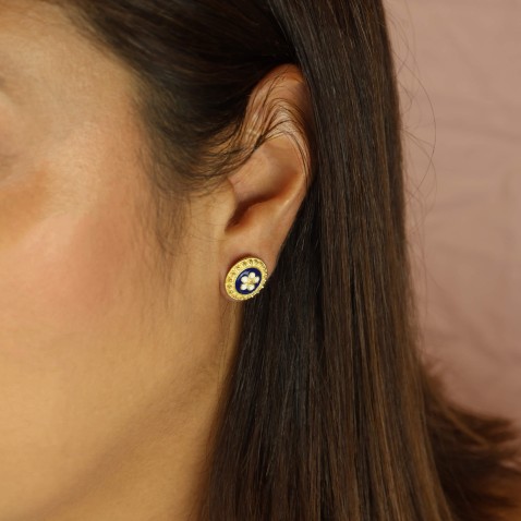 Brincos de Prata Dourada Caramujo | Rosas Portuguesas