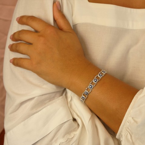 Pulseira Prata de Lei Caramujo | Rosas Portuguesas