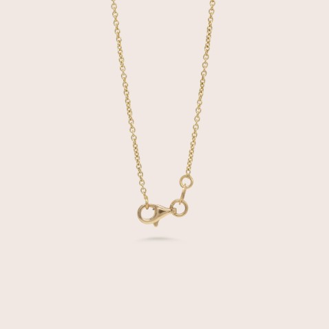 Fio com Pendente Ouro 18K com Diamantes e Ametista | Special Moments