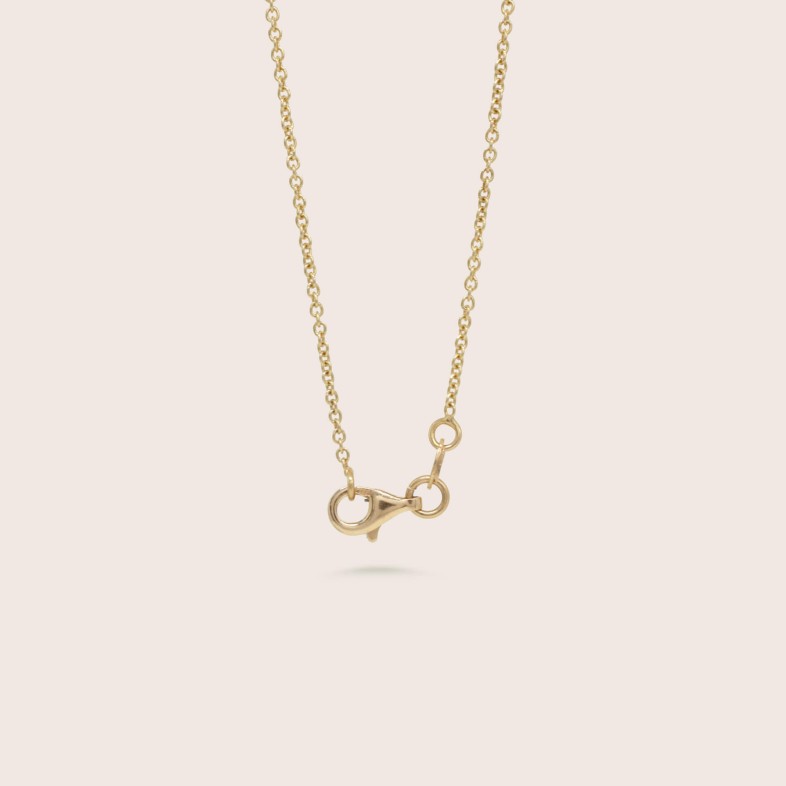 Fio com Pendente Ouro 18K com Diamantes e Safira | Special Moments