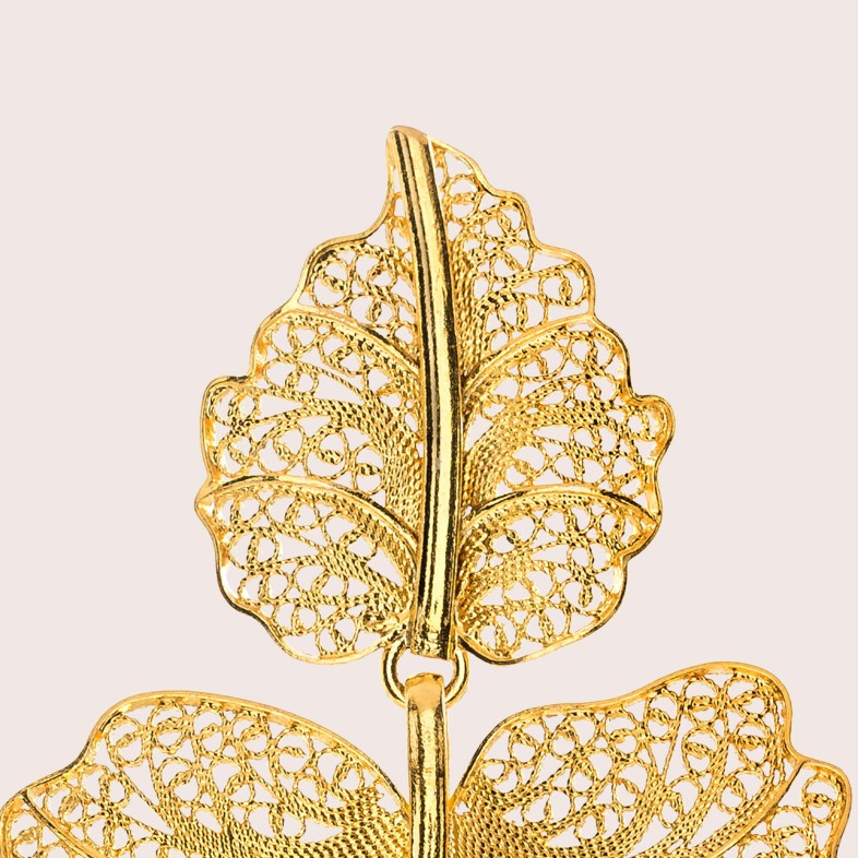 19,2K gold earrings | Roots