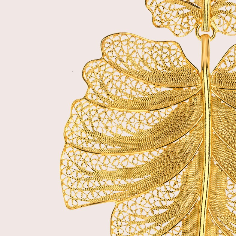 19.2K gold drop earrings | Roots