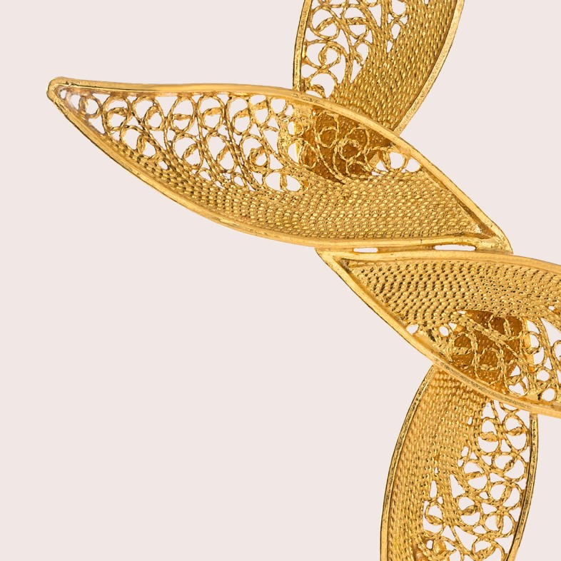 Brincos pendentes Ouro 19,2K | Twist and turn