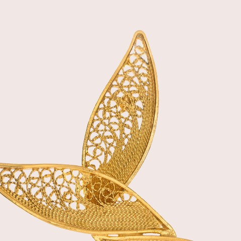 Brincos pendentes Ouro 19,2K | Twist and turn