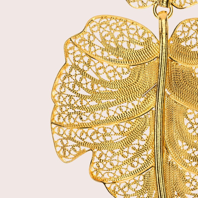 19,2K gold earrings | Roots