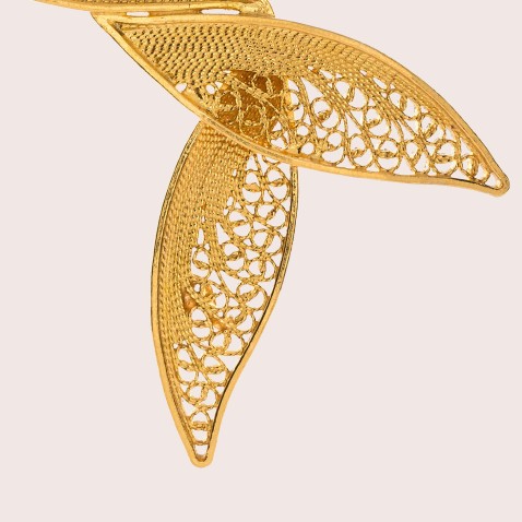 19.2K Gold Earrings | Twist and turn