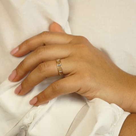 OURO FILIGREE RING 19.2K | Diamond Filigree