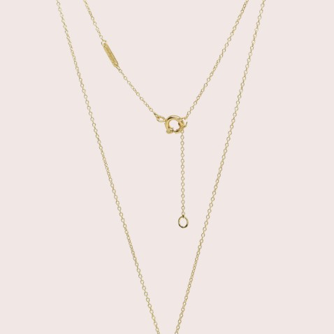 Fio com pendente Ouro 19,2k | Diamond Filigree