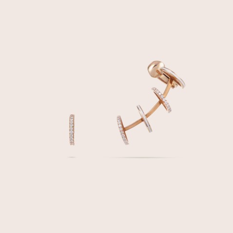 Brincos com Esmalte e Diamantes