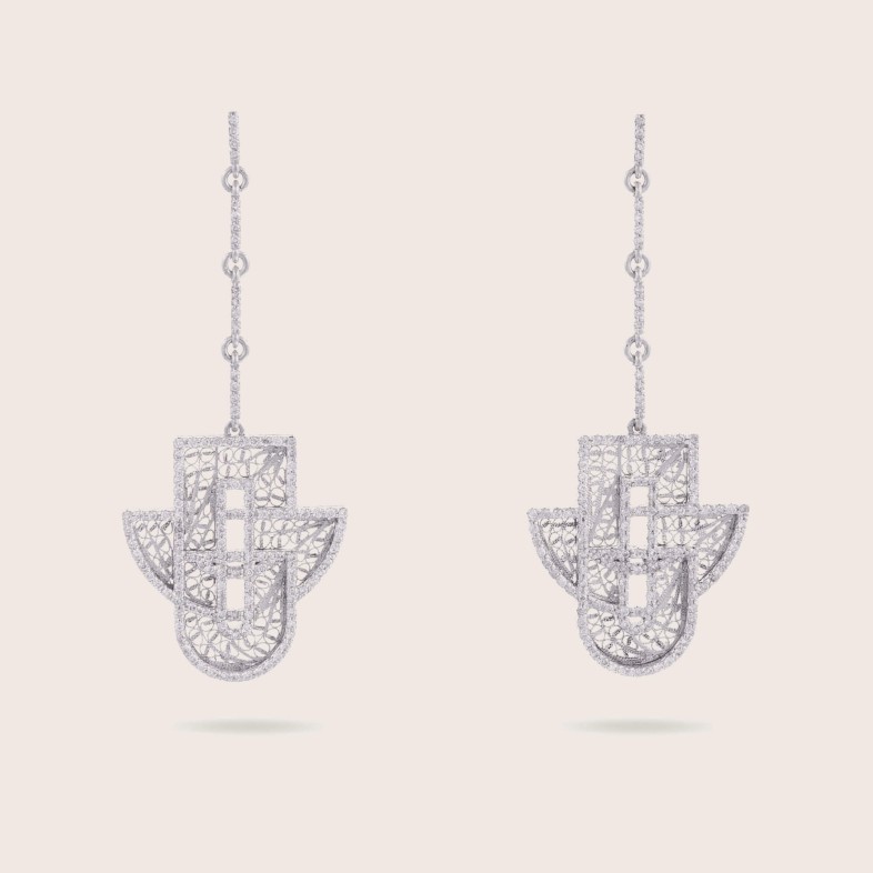 Brincos com Diamantes