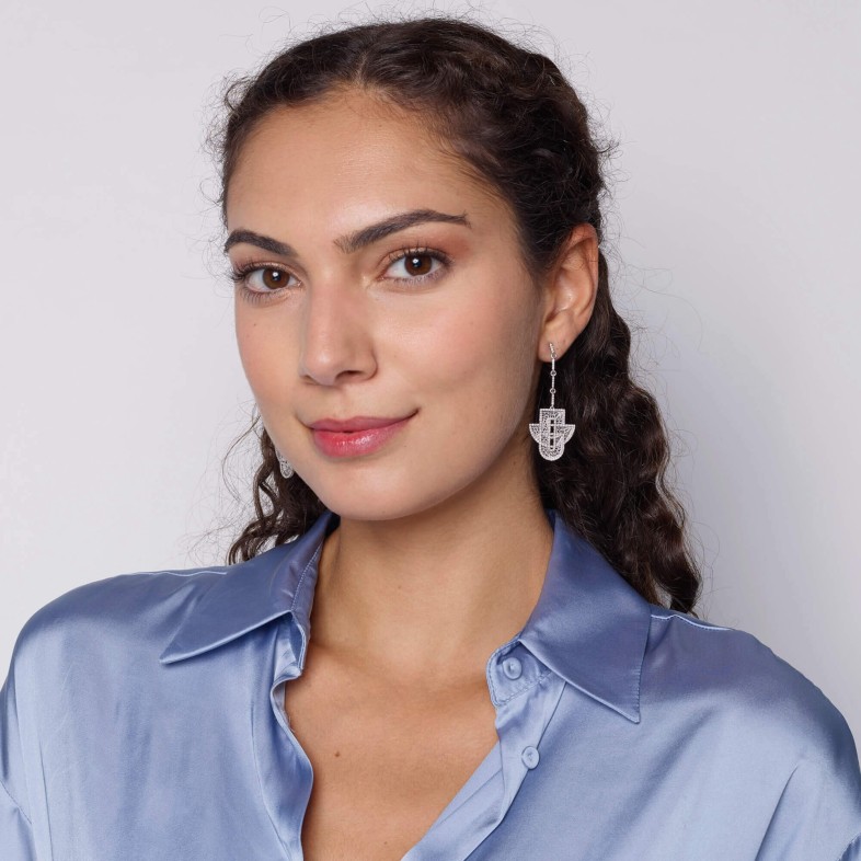 Brincos com Diamantes