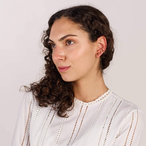 Enamel and Diamond Earrings