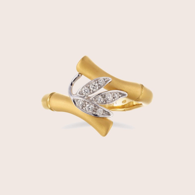 Bamboo | Anel com Diamantes