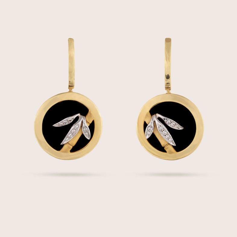 Bamboo | Brincos com Diamantes e nix