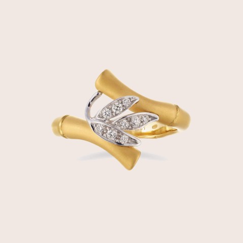 Bamboo | Anel com Diamantes