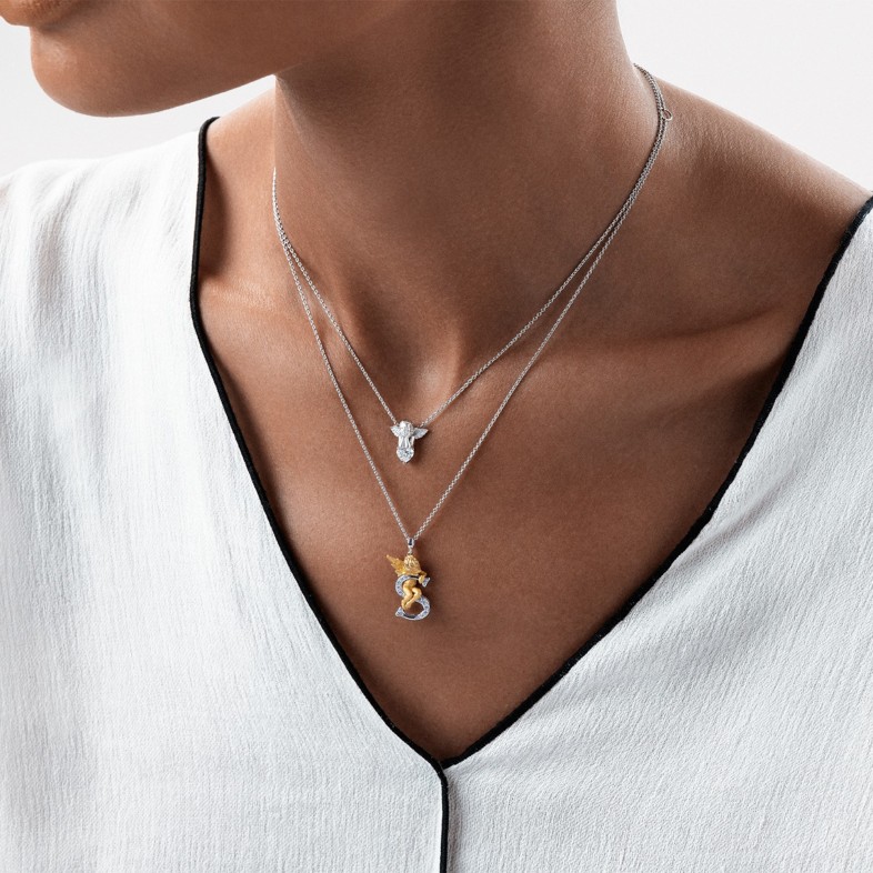 My Angel | Colar com pendente com Diamantes