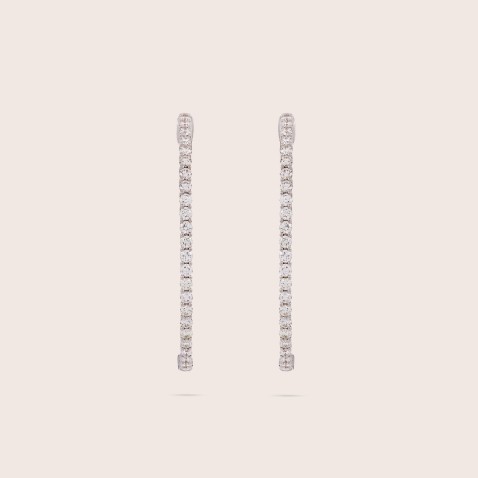 Circles | Diamond Hoop Earrings